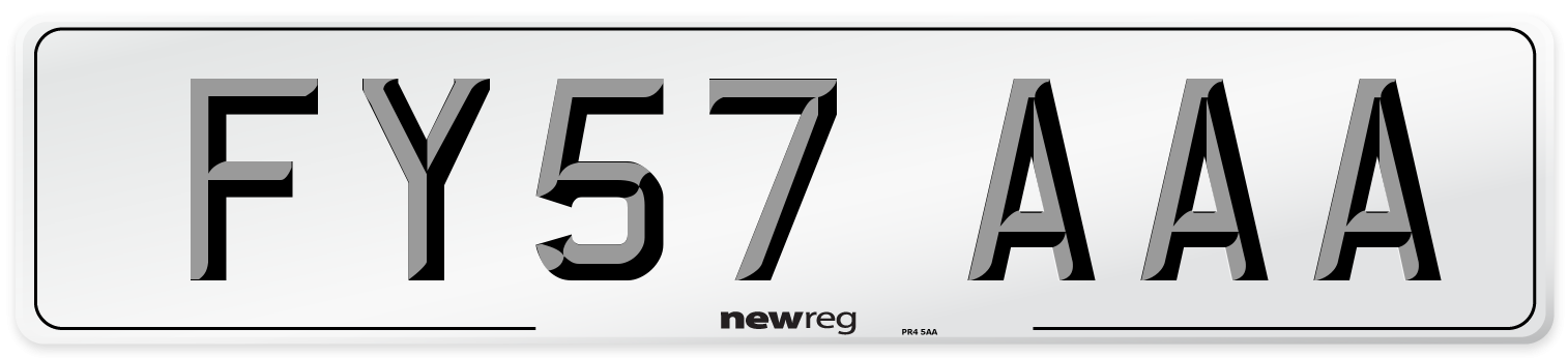 FY57 AAA Number Plate from New Reg